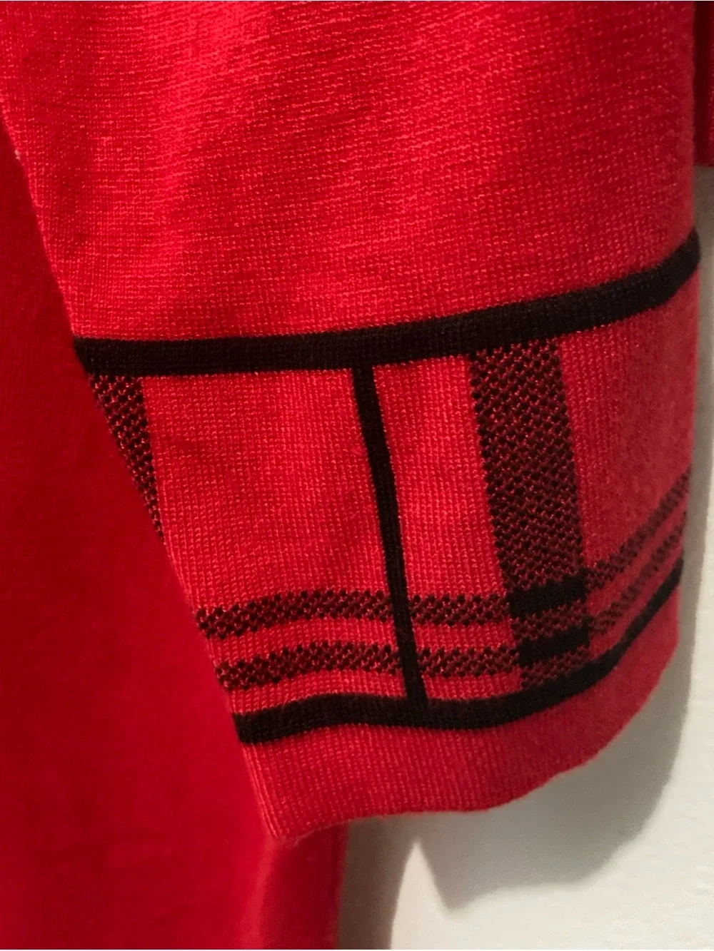 KIM ROGERS red black plaid scoop neck rayon blend pullover sweater 2X - Picture 4 of 8